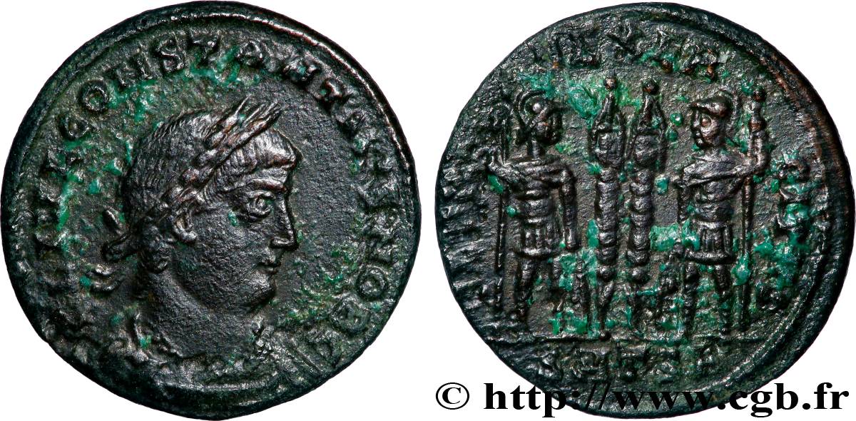 CONSTANCE II Centenionalis ou nummus TTB+