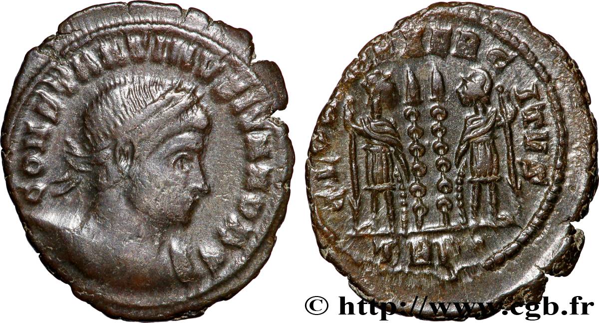 CONSTANTIN II Centenionalis ou nummus TTB/TTB+