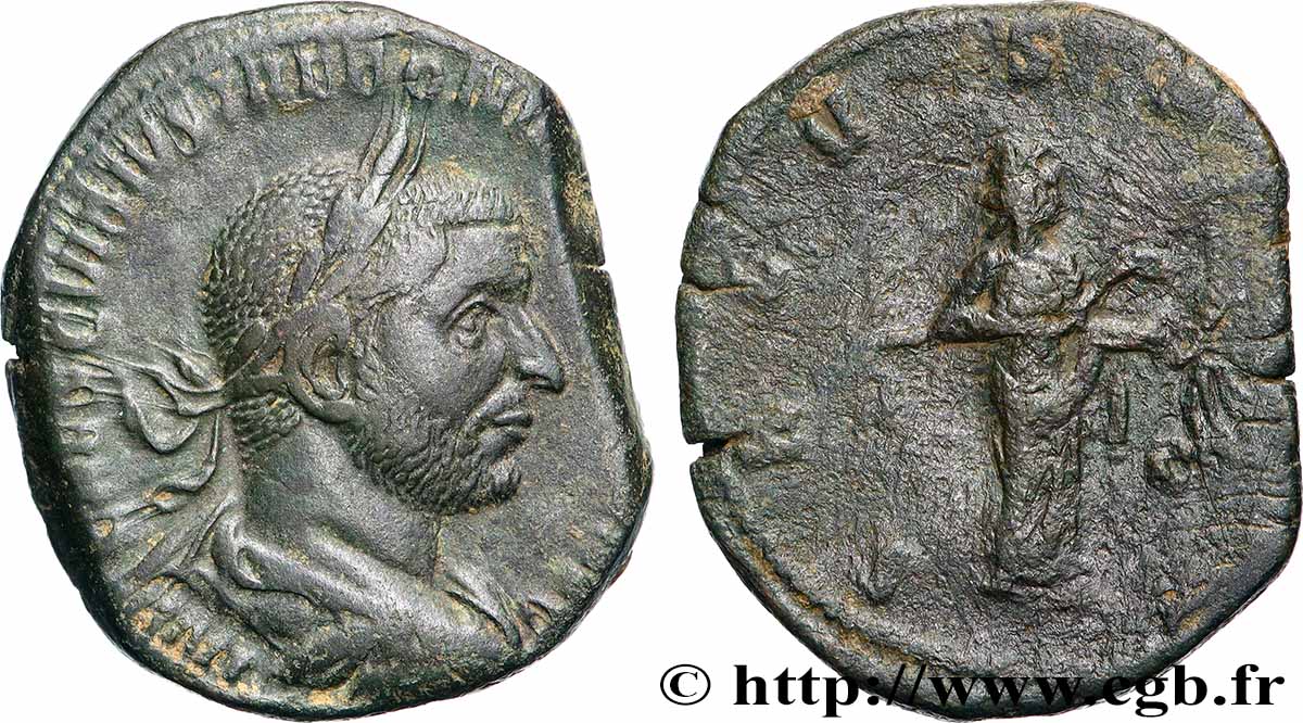 TRÉBONIEN GALLE Sesterce TTB/TB+