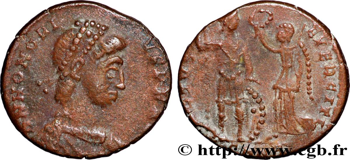 HONORIUS Nummus, (PB, Æ 3) XF