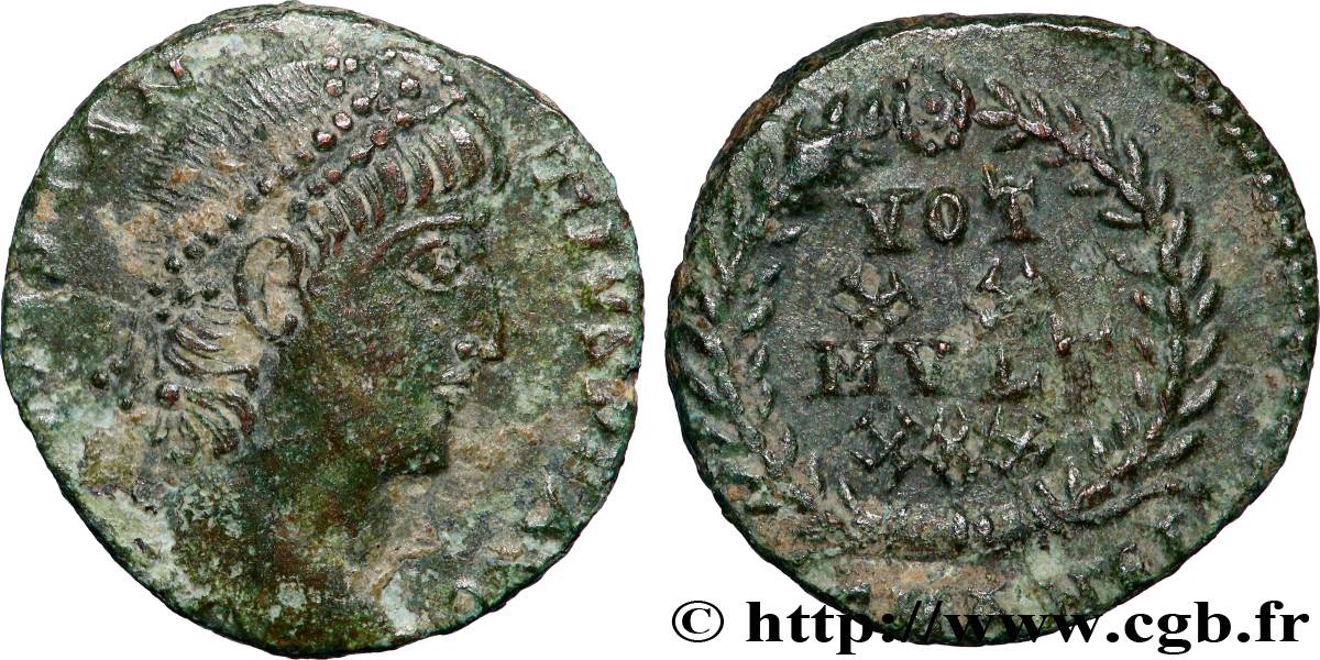 CONSTANCE II Centenionalis ou nummus TTB