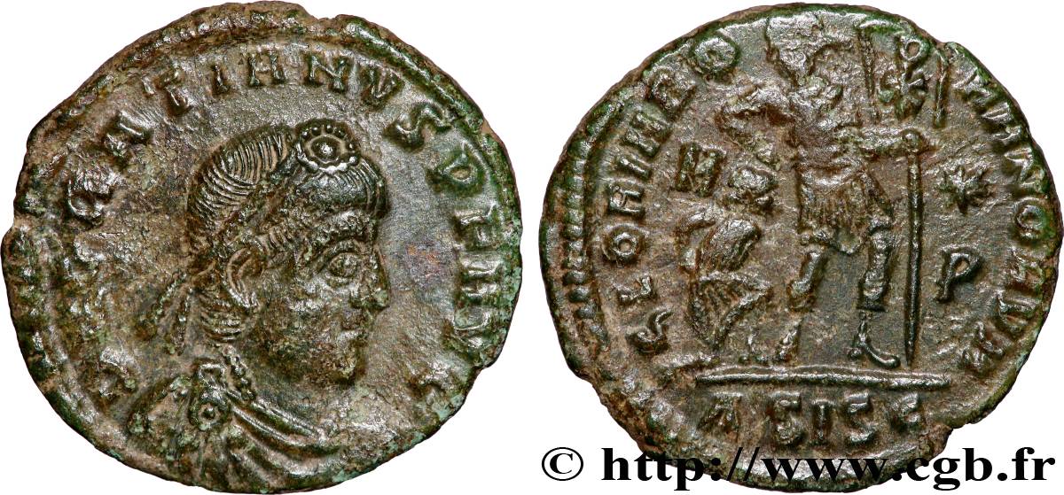 GRATIEN Nummus, (PB, Æ 3) TTB+