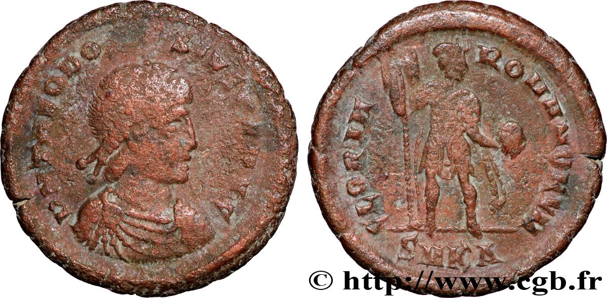 THÉODOSE Ier Maiorina pecunia TB+