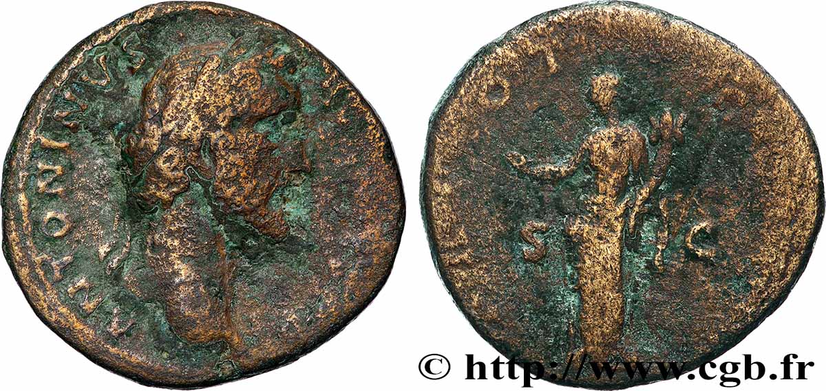 ANTONINUS PIUS Sesterce VF