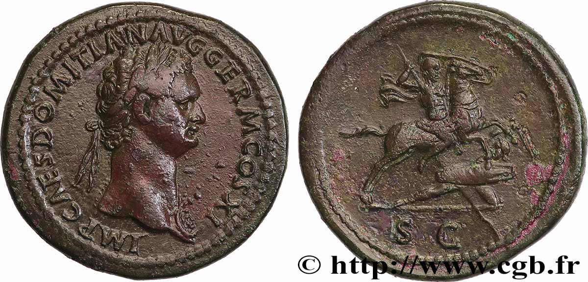 DOMITIEN Sesterce SUP/TTB+