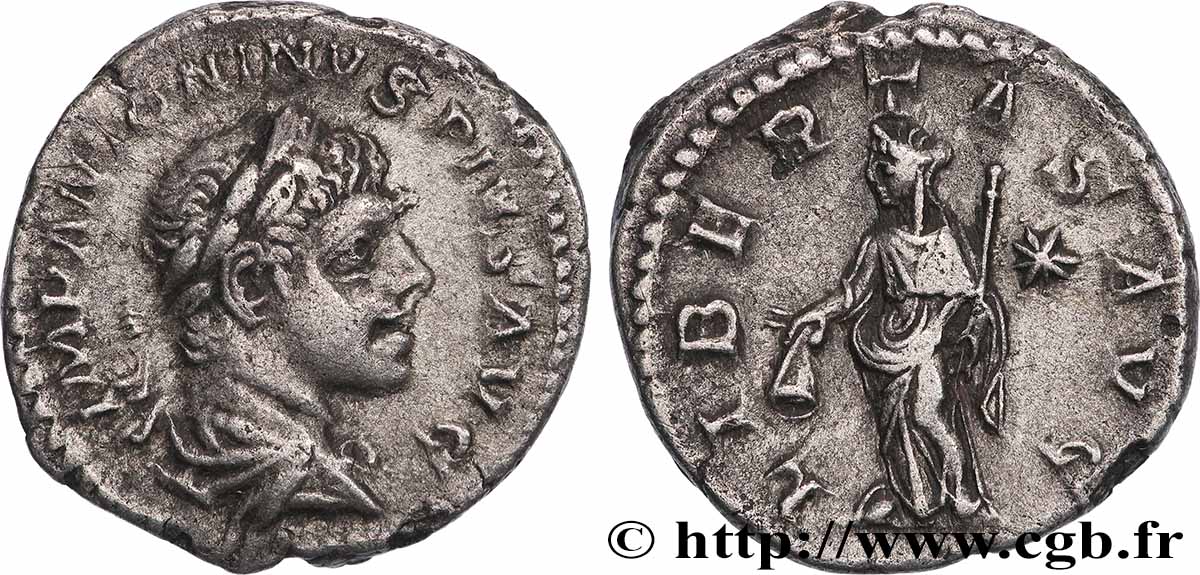 ELIOGABALO Denier q.SPL