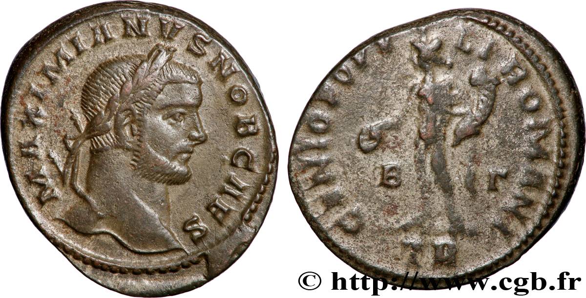 GALÈRE Follis ou nummus TTB+/TTB