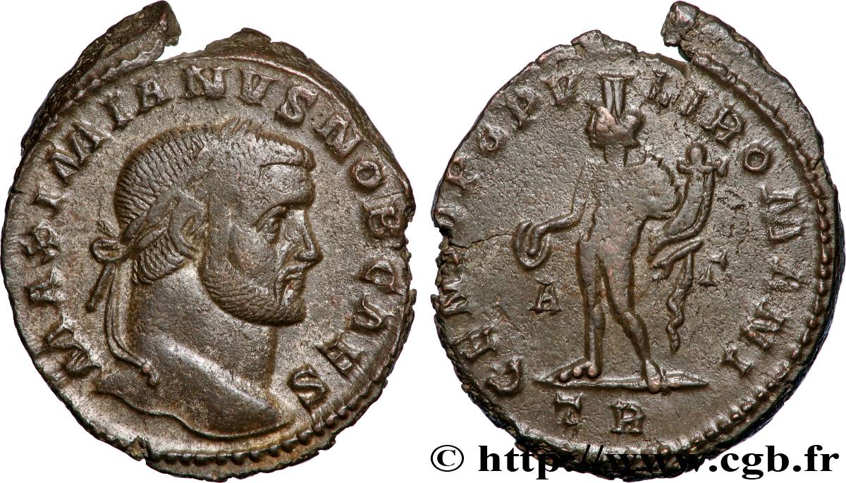 GALÈRE Follis ou nummus TTB