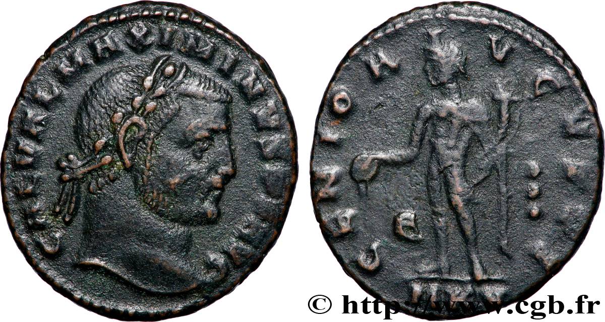 MAXIMIN II DAIA Follis ou nummus TTB