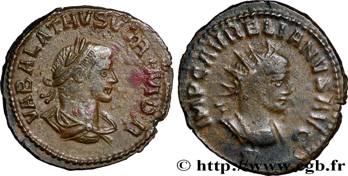 AURELIANUS und VABALATHUS Antoninien fVZ/SS