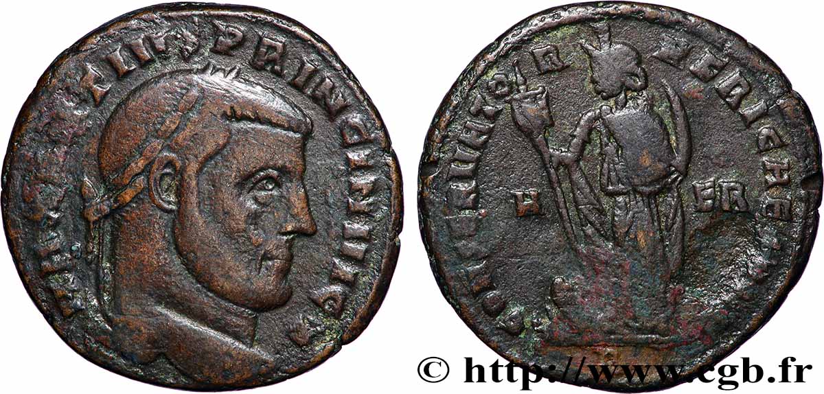 MAXENTIUS Follis ou nummus SS