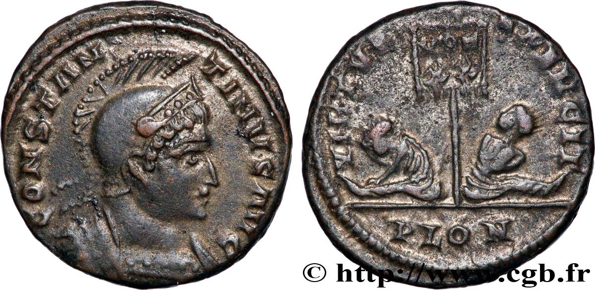 CONSTANTINO I EL MAGNO Centenionalis ou nummus MBC+