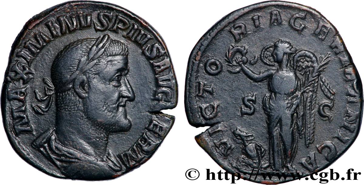 MAXIMINUS I THRAX Sesterce fVZ/SS
