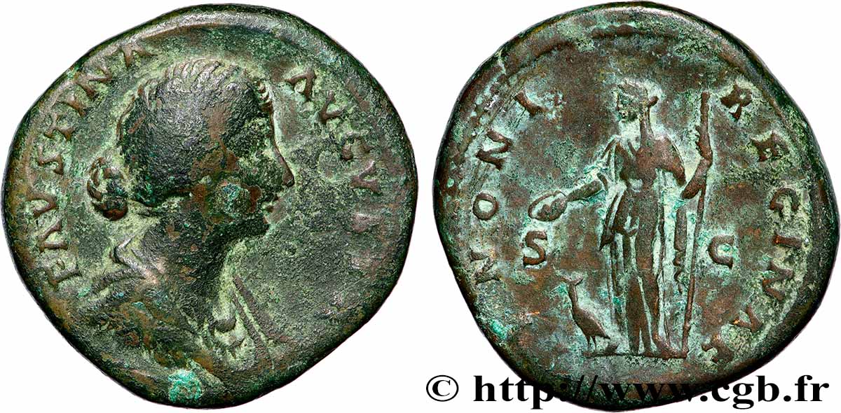 FAUSTINE JEUNE Sesterce TB+