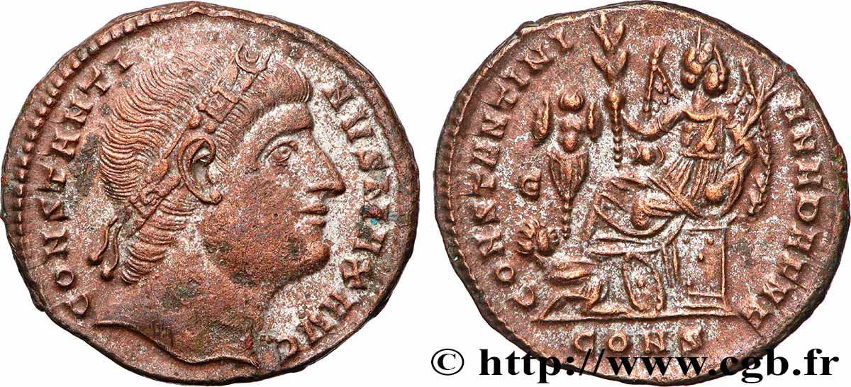 CONSTANTINE I THE GREAT Centenionalis ou nummus AU