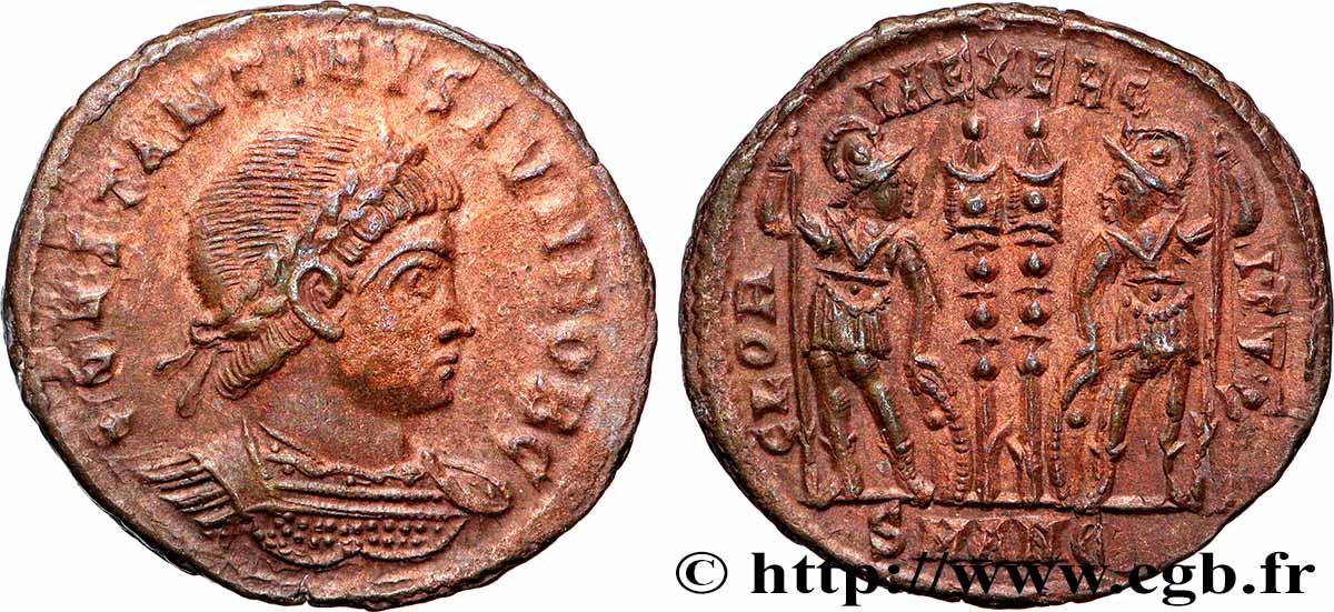 CONSTANTINE II Centenionalis ou nummus AU