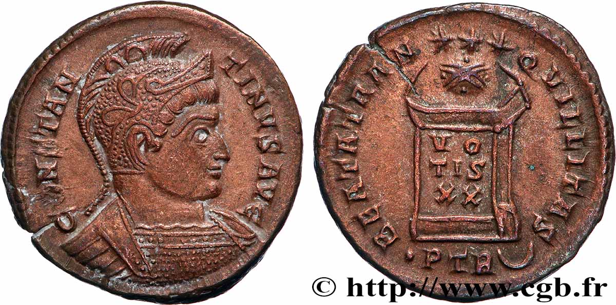 CONSTANTINE I THE GREAT Centenionalis ou nummus AU