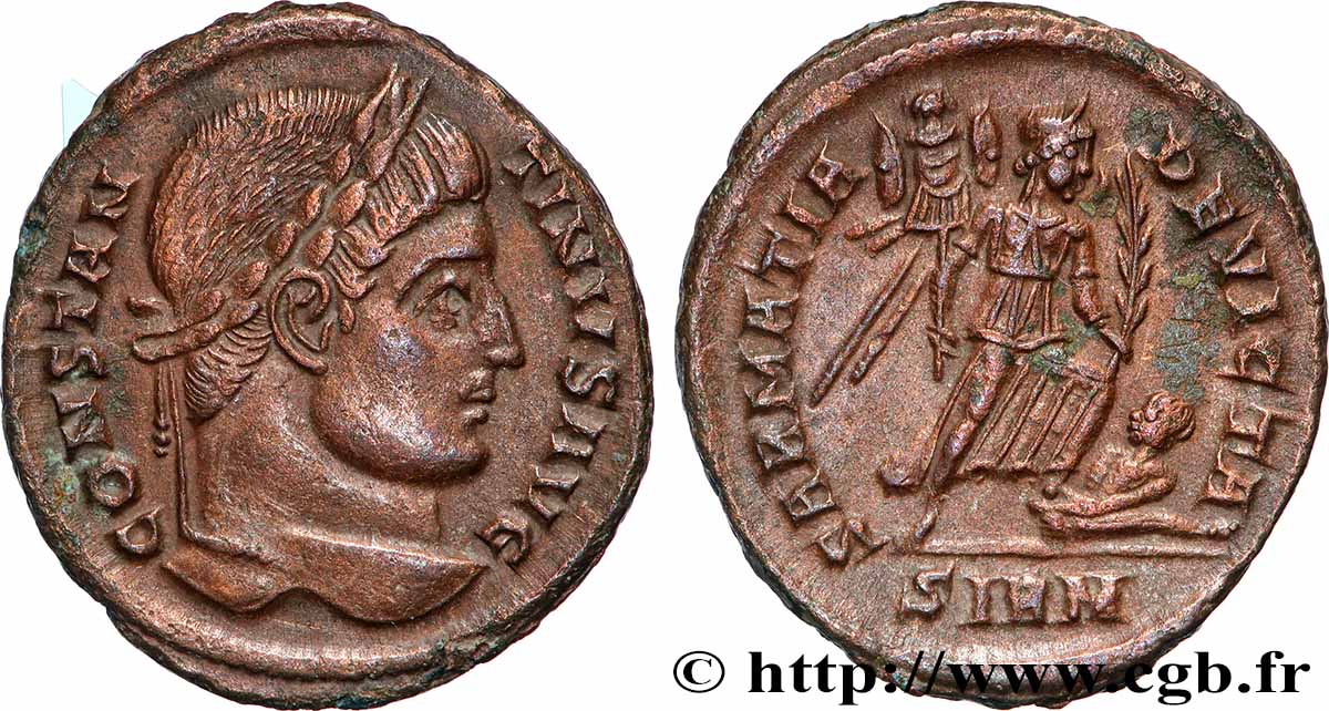 CONSTANTIN Ier LE GRAND Centenionalis ou nummus TTB+/SUP