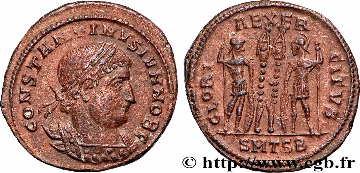 CONSTANTINE II Centenionalis ou nummus AU