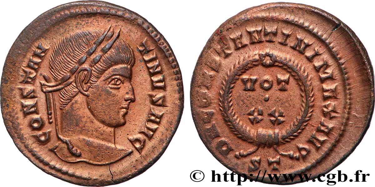 CONSTANTINE I THE GREAT Centenionalis ou nummus AU/AU