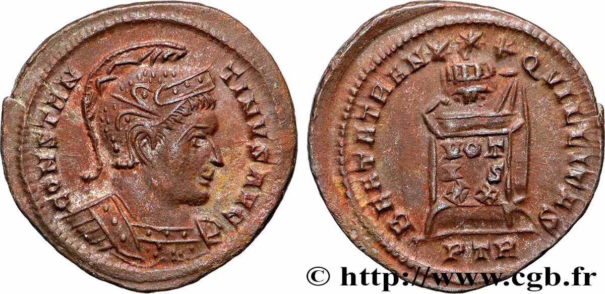 CONSTANTINE I THE GREAT Centenionalis ou nummus AU