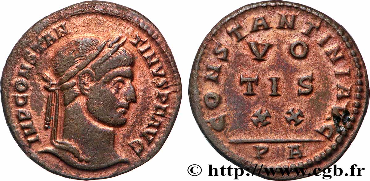 CONSTANTIN Ier LE GRAND Centenionalis ou nummus TTB+