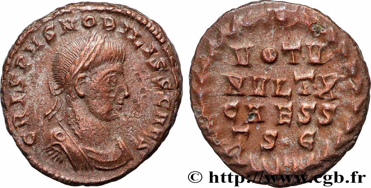 CRISPUS Centenionalis ou nummus AU