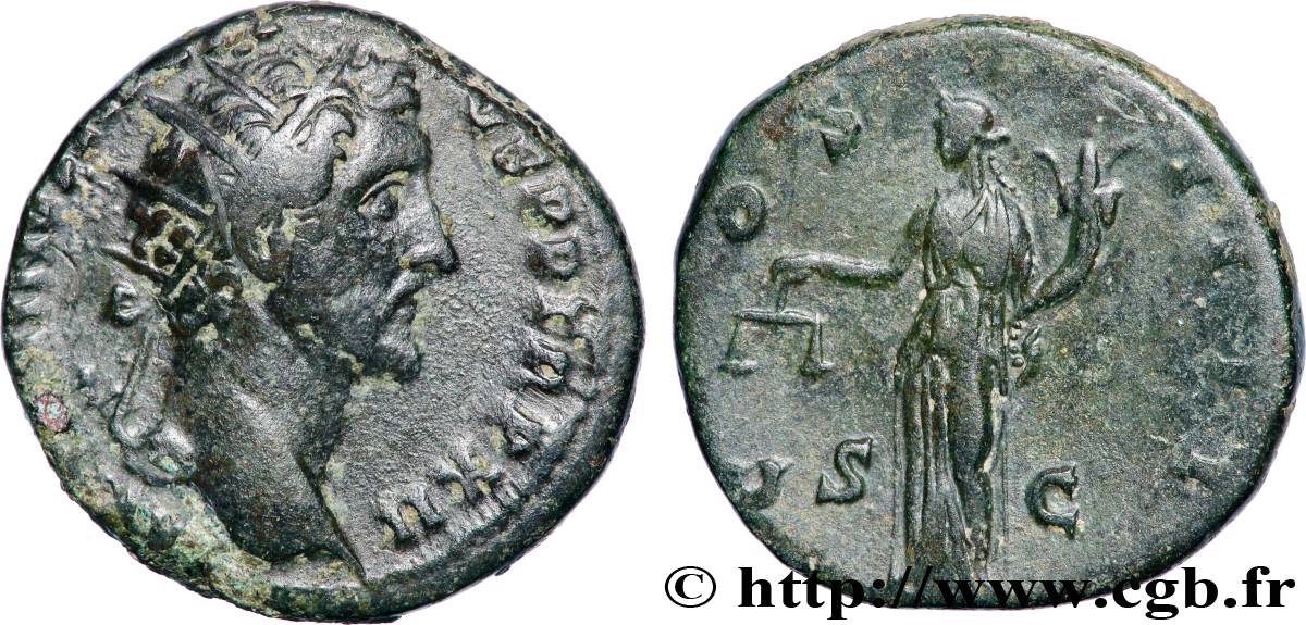 ANTONIN LE PIEUX Dupondius TTB