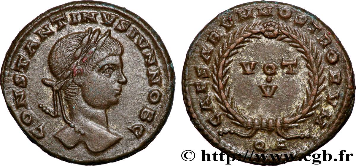 CONSTANTIN II Centenionalis ou nummus SUP