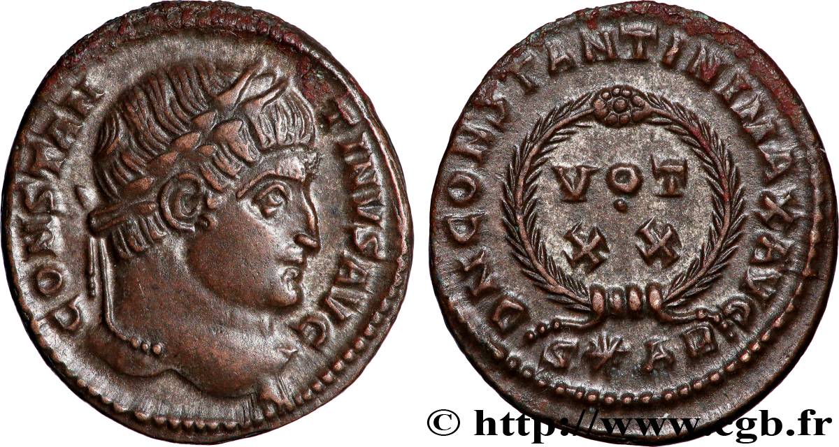 CONSTANTINUS I DER GROßE Centenionalis ou nummus VZ