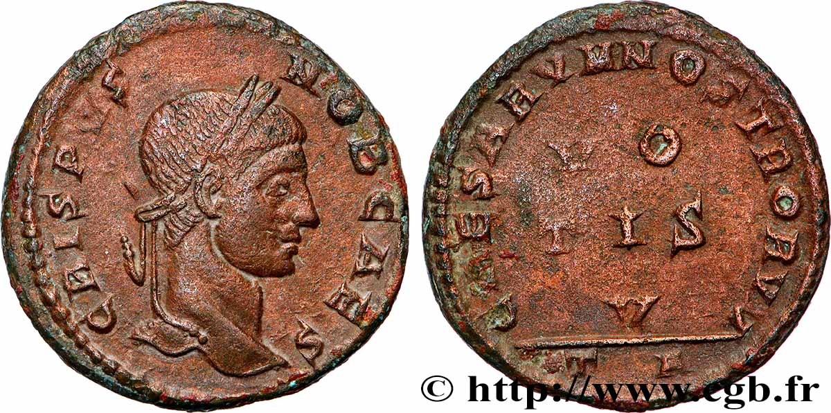 CRISPUS Centenionalis ou nummus TTB