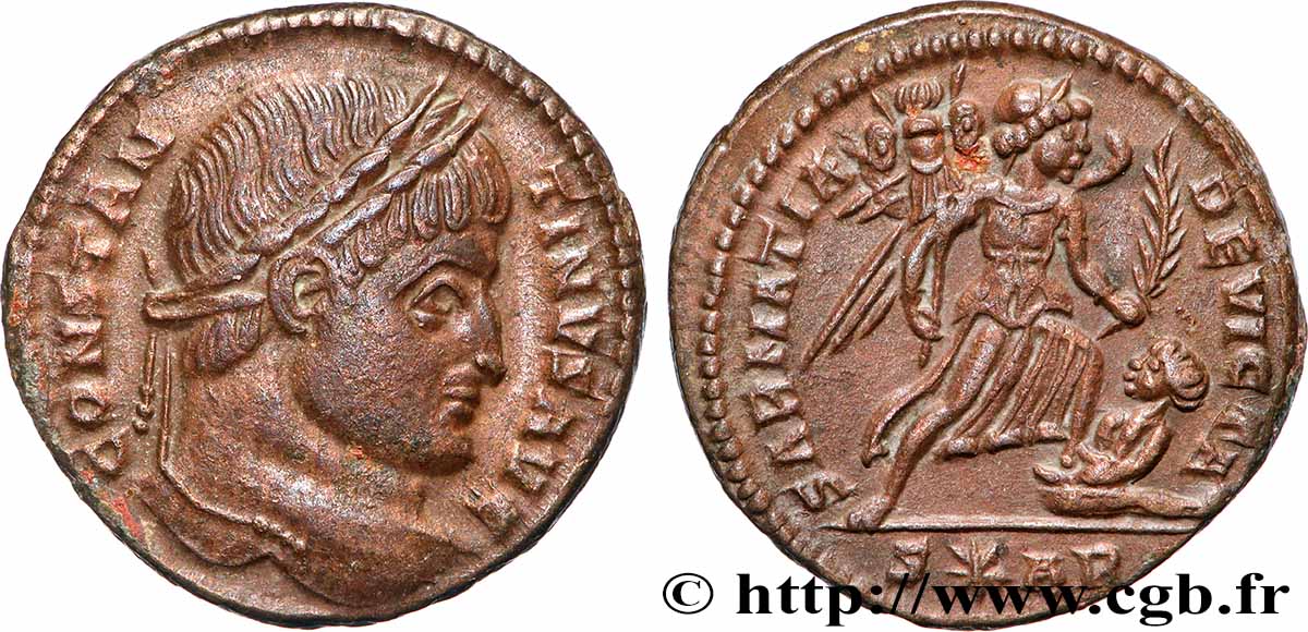 CONSTANTINE I THE GREAT Centenionalis ou nummus AU/AU