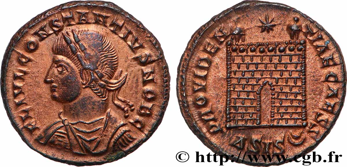 CONSTANCE II Centenionalis ou nummus TTB+/SUP