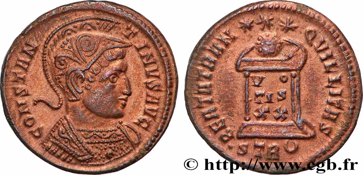 CONSTANTINE I THE GREAT Centenionalis ou nummus AU