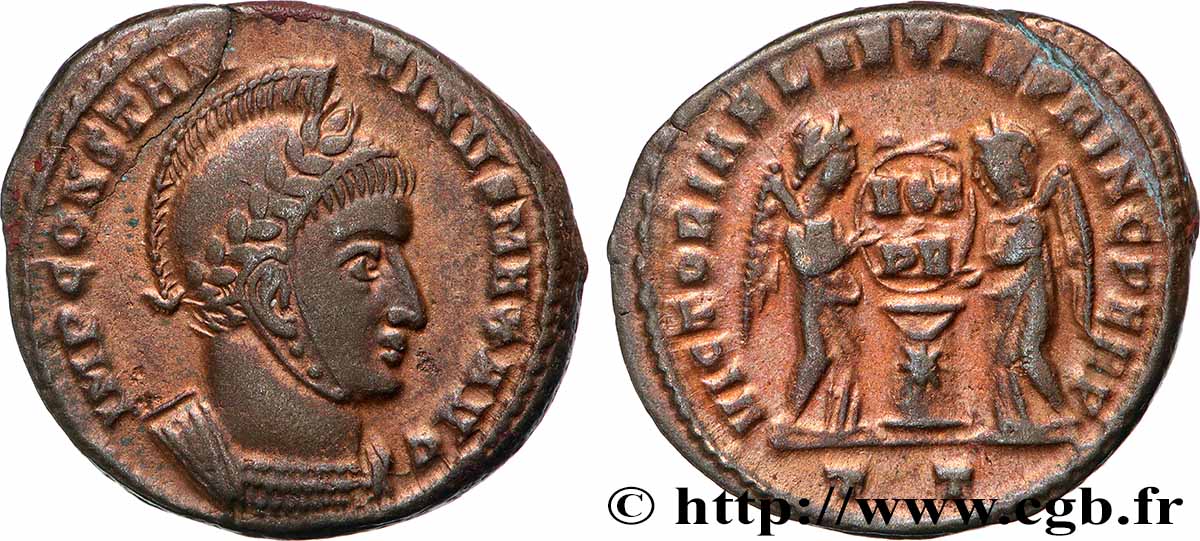 CONSTANTINE I THE GREAT Centenionalis ou nummus AU