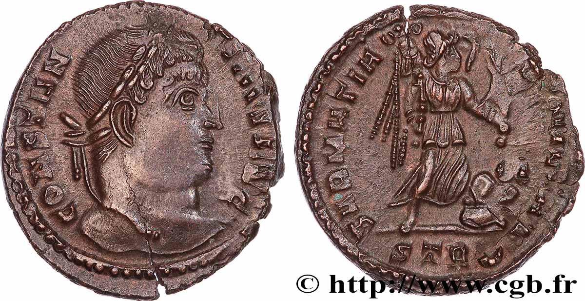 COSTANTINO I IL GRANDE Centenionalis ou nummus q.SPL