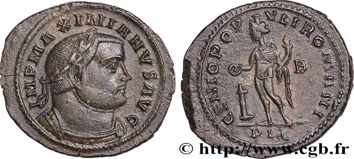 MAXIMIEN HERCULE Follis ou nummus TTB+/TTB