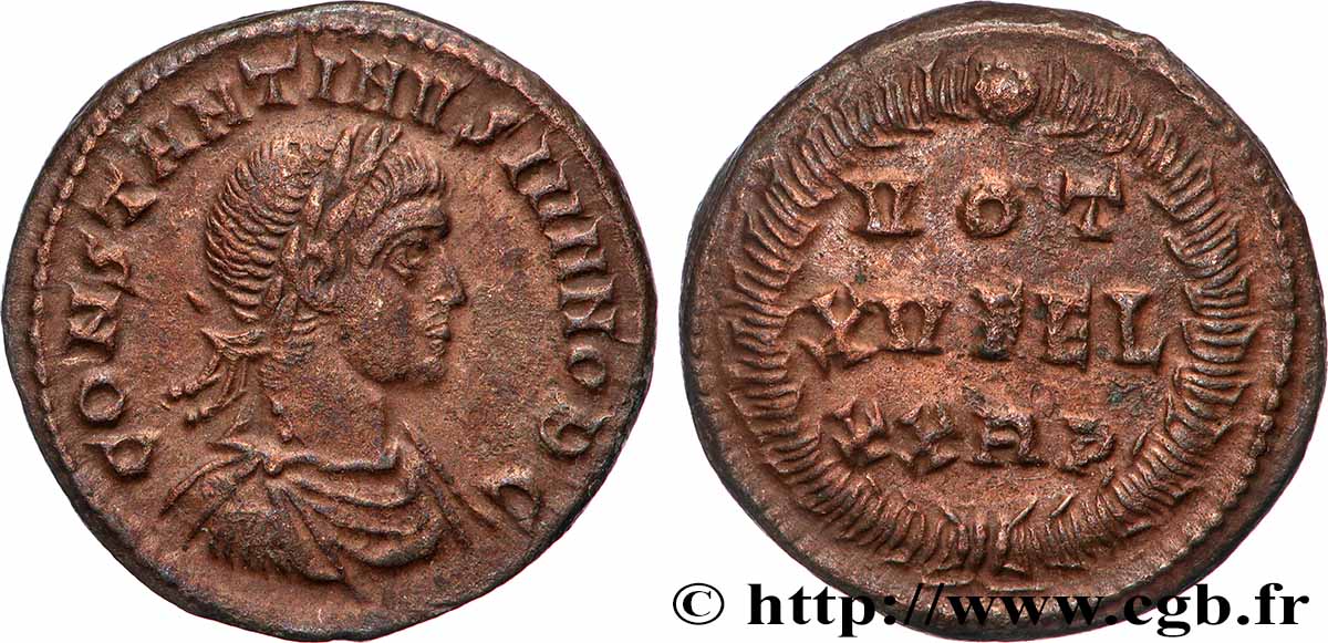 CONSTANTINE II Centenionalis ou nummus XF