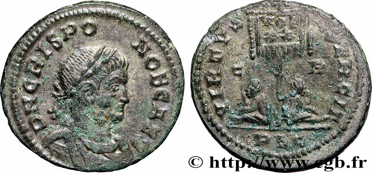 CRISPUS Centenionalis ou nummus AU