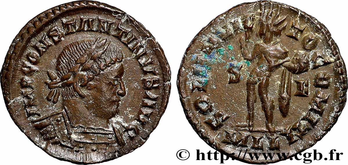 CONSTANTINUS I DER GROßE Follis ou nummus fVZ