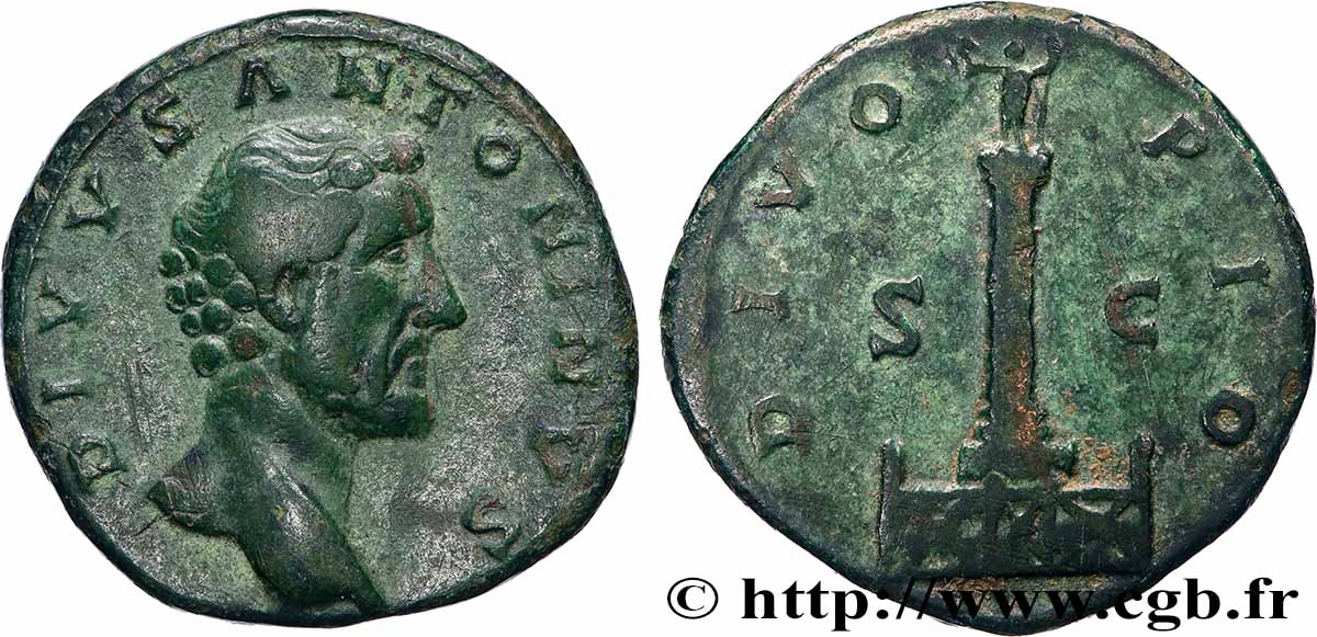 DIVUS ANTONINUS Sesterce XF