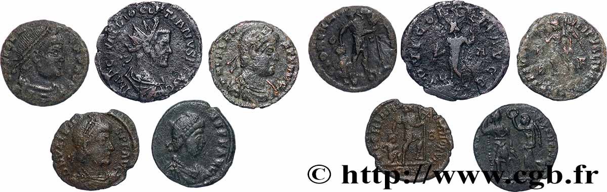 LOTS Lots de 5 monnaies lot