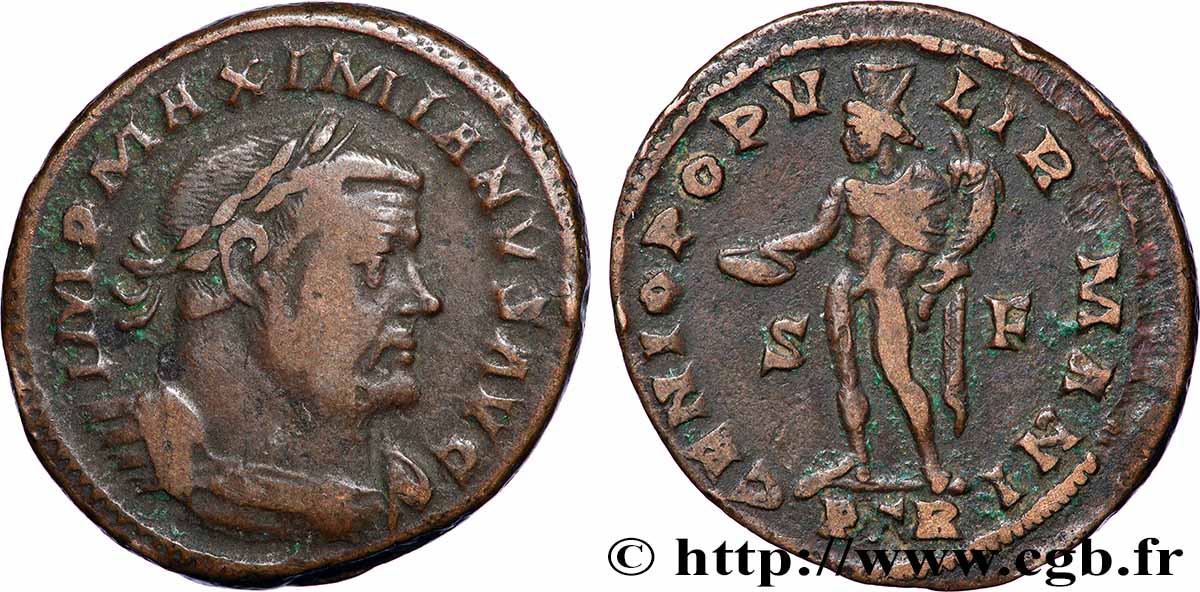 MAXIMIANUS HERCULIUS Follis ou nummus fVZ