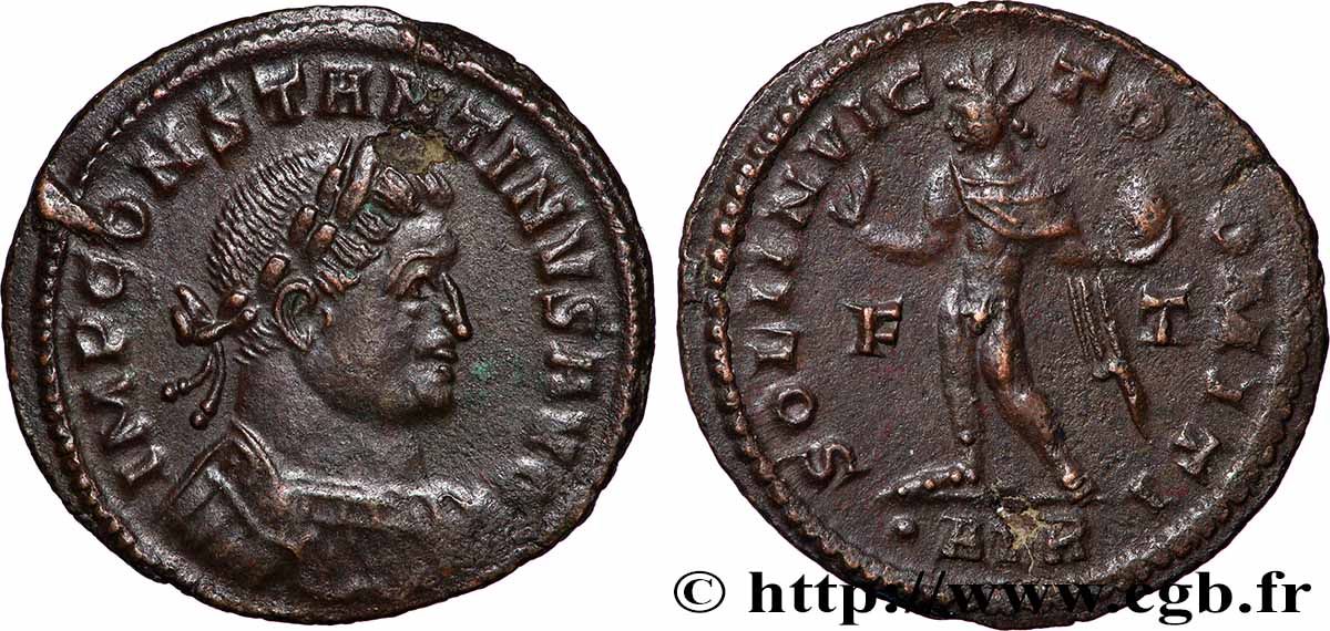 COSTANTINO I IL GRANDE Follis ou nummus q.SPL/BB
