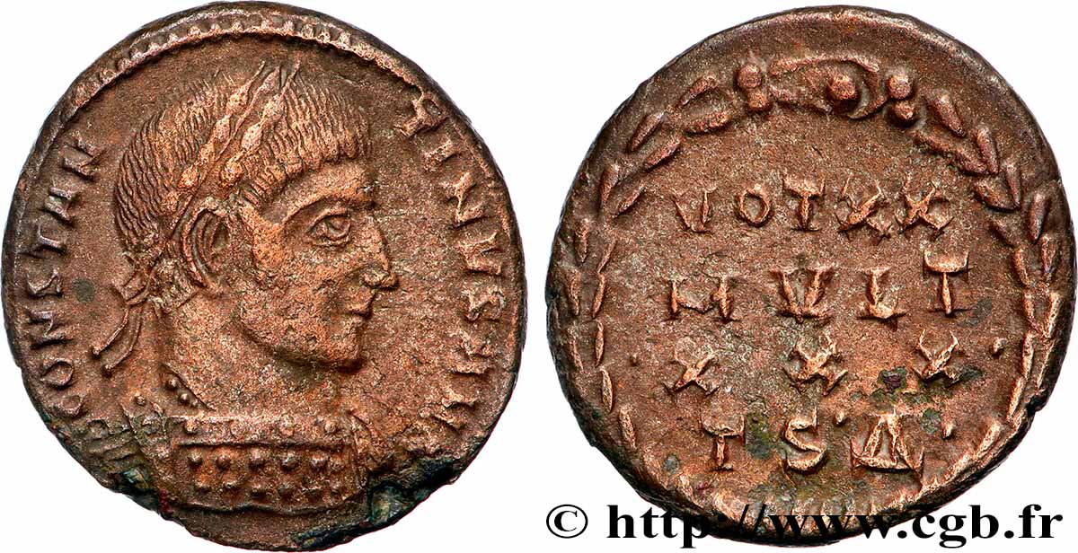 CONSTANTINE I THE GREAT Centenionalis ou nummus XF/AU