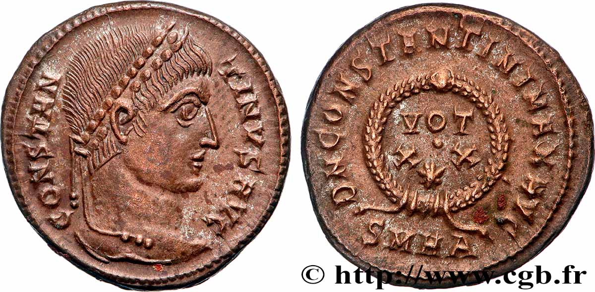 CONSTANTINE I THE GREAT Centenionalis ou nummus AU