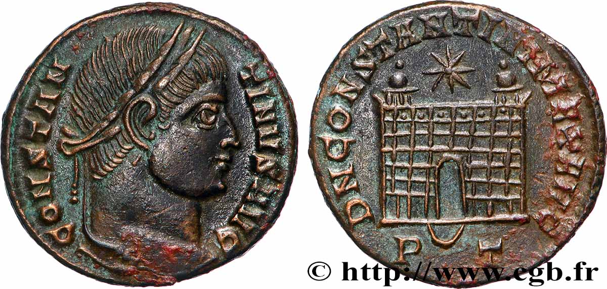 CONSTANTINE I THE GREAT Centenionalis ou nummus AU