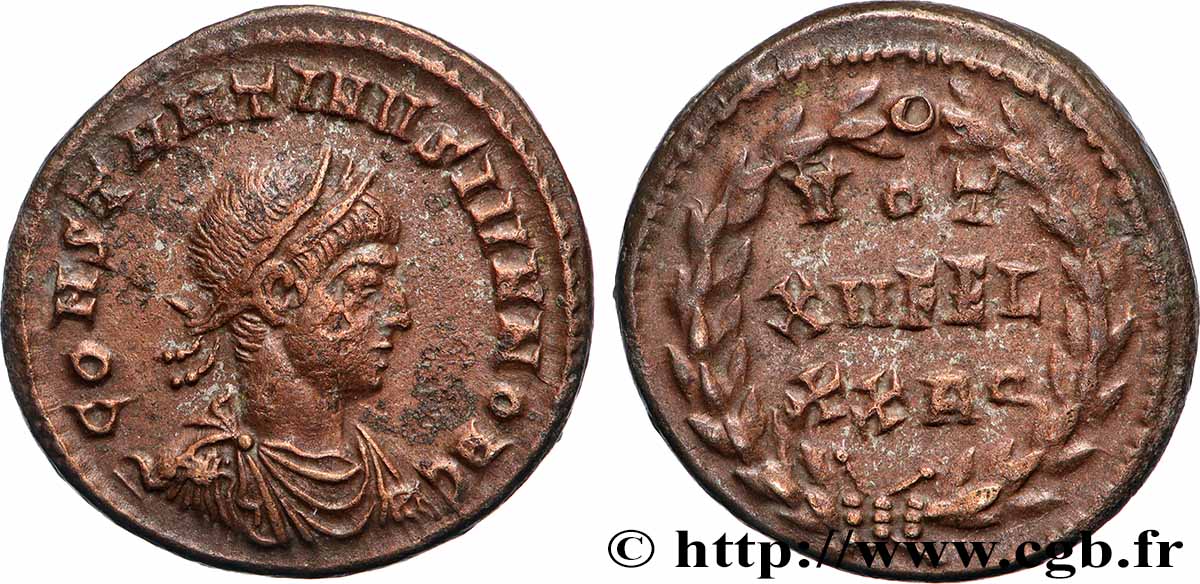 CONSTANTINE II Centenionalis ou nummus XF