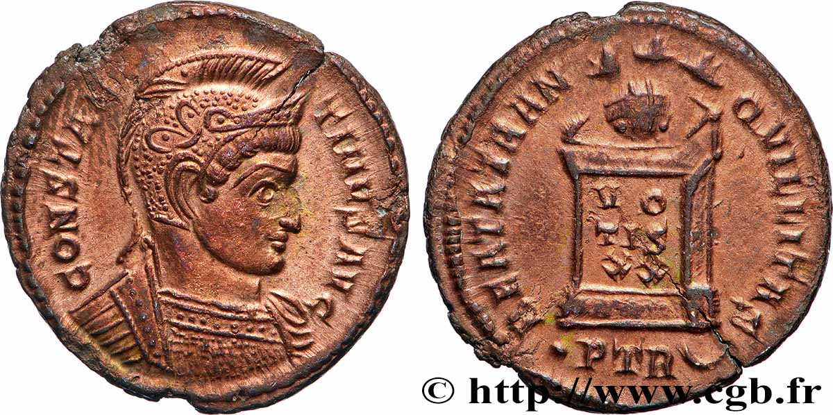 CONSTANTIN Ier LE GRAND Centenionalis ou nummus TTB+