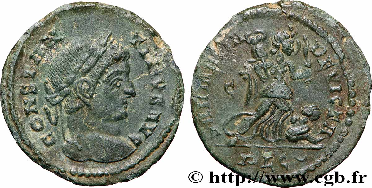 CONSTANTIN Ier LE GRAND Centenionalis ou nummus TTB+